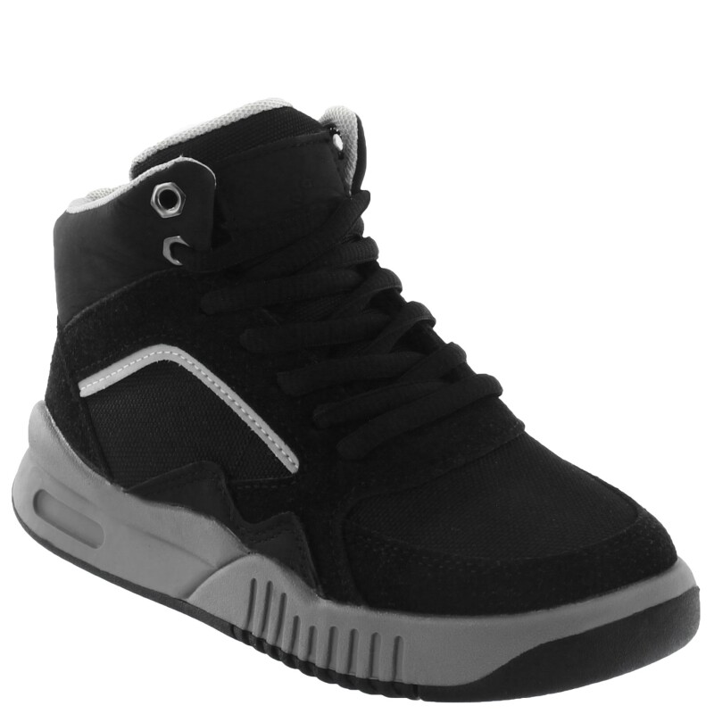 Botas de Niño Croco Kids Botita TINO acordonada Negro