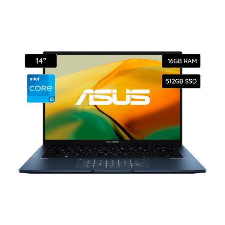 Notebook ASUS Zenbook 14" Intel Core I5 512GB SSD / 16GB RAM UX3402ZA-KP374W Español Blue