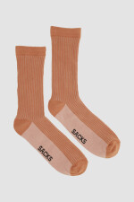 Medias morley bicolor Rosa coral