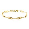 Pulsera Quebradiza Moño-Oro bajo-Sin Piedra-PU8011 sinpiedra