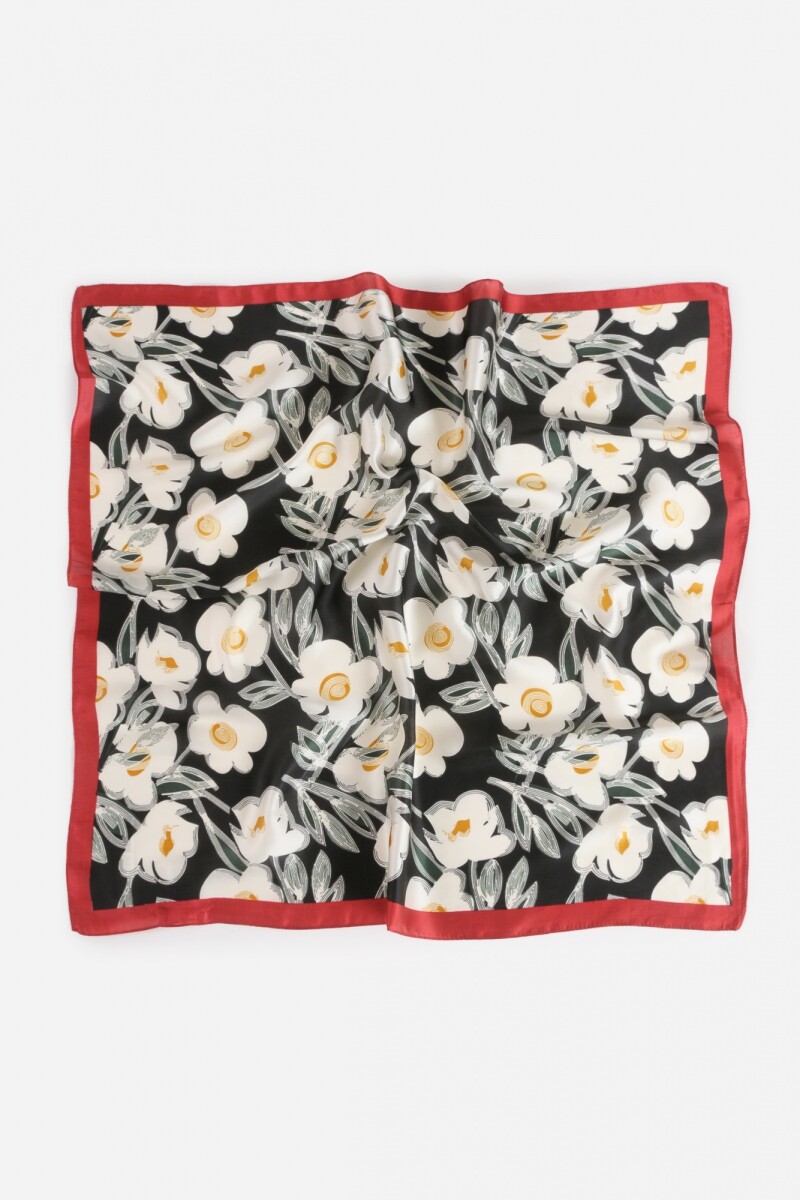 Pañuelo flor estampa multicolor
