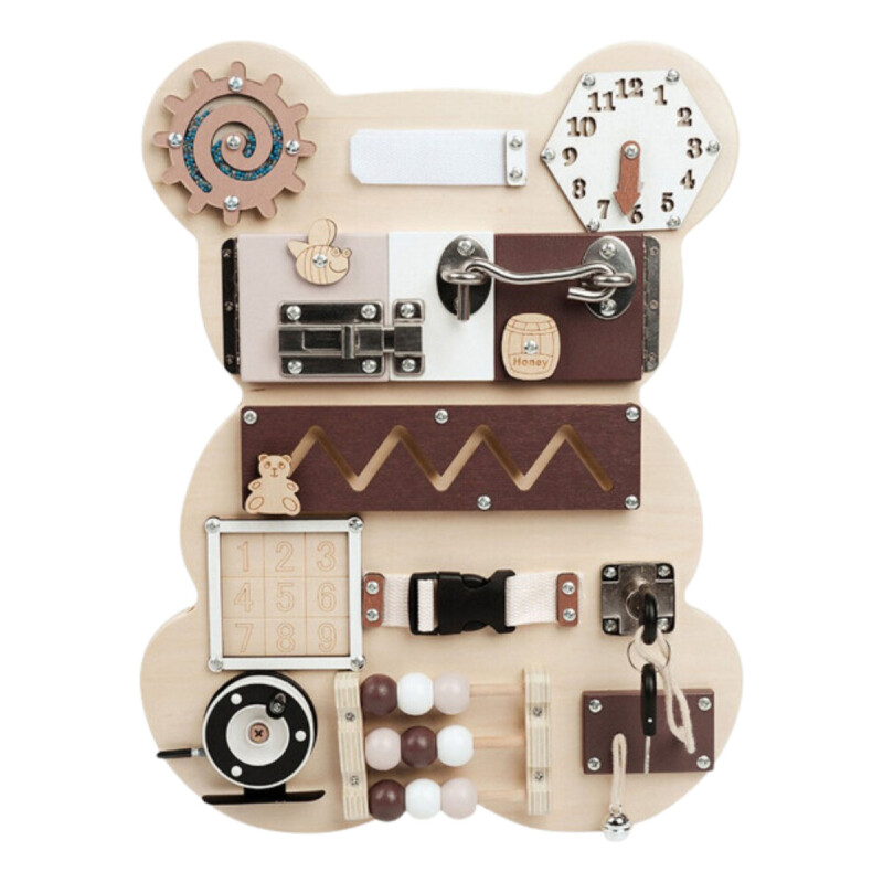 TABLERO DE MADERA SENSORIAL OSO TABLERO DE MADERA SENSORIAL OSO