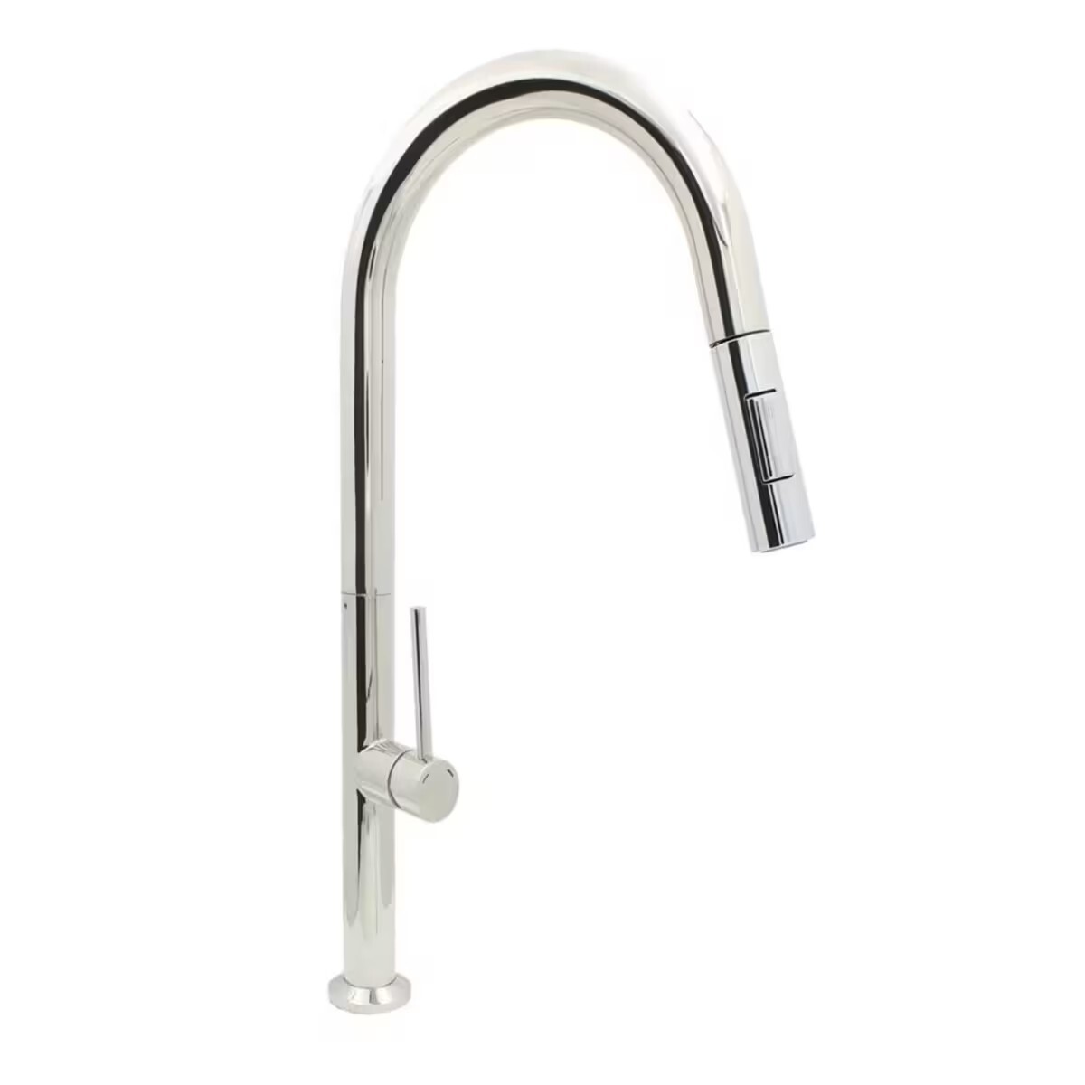 Grifería De Cocina Monocomando De Mesada Extensible Zenda Cromado Brillante 