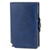 Billetera Baleine Kansas en Aluminio y Cuero con Protección RFID Midnight Navy