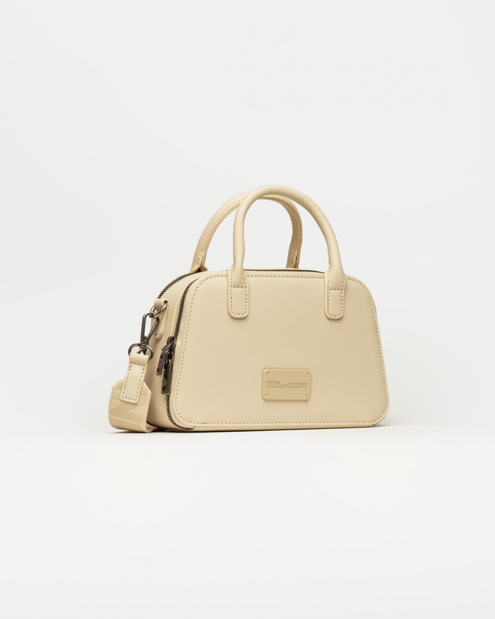 Cartera de mano New Penny en efecto cuero zaffiano Natural