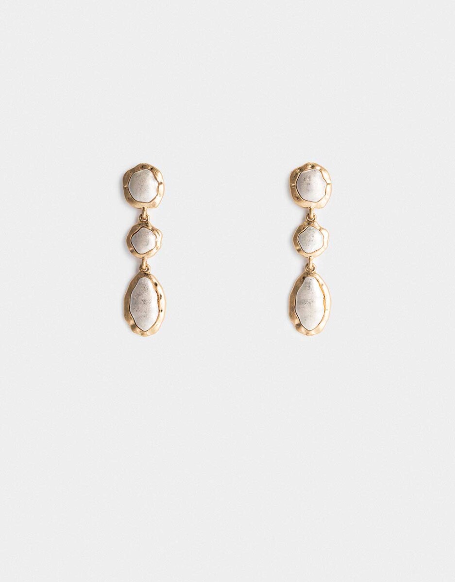 Aros Colgantes Largos Con Perla 