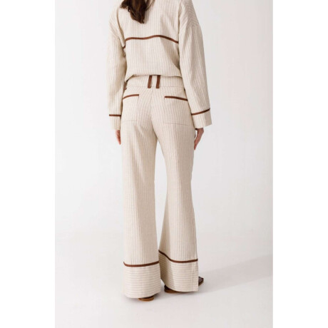 Pre Venta Pantalon Coco Rayas Beige