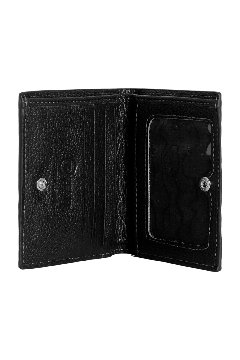 BILLETERA CORTA CUERO NEGRO BILLETERA CORTA CUERO NEGRO