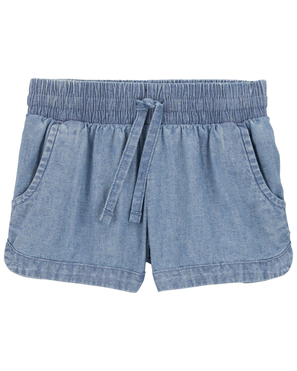 Short chambray con cordón 