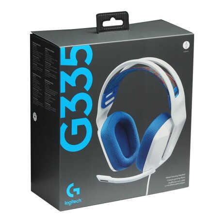 Auriculares Gamer Logitech G Series G335 con Micrófono | PC / XBOX / PS4 / PS5 / Switch Blanco