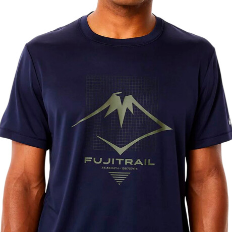REMERA ASICS FUJITRAIL LOGO SS Navy