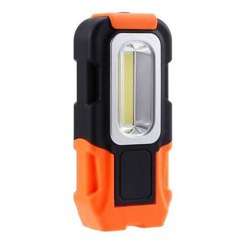 Linterna Recargable Led Cob Mano Excelente Calidad Color Variante Naranja