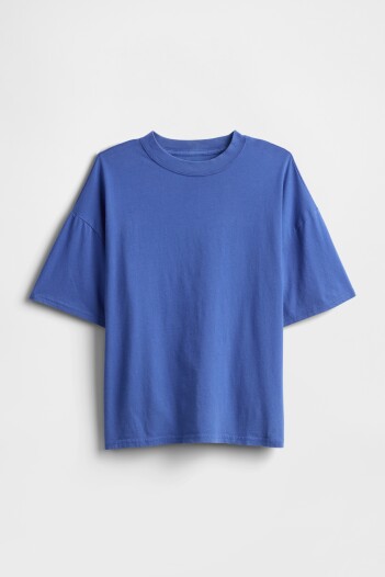 Remera Relaxed Niño Dazzling Blue V2