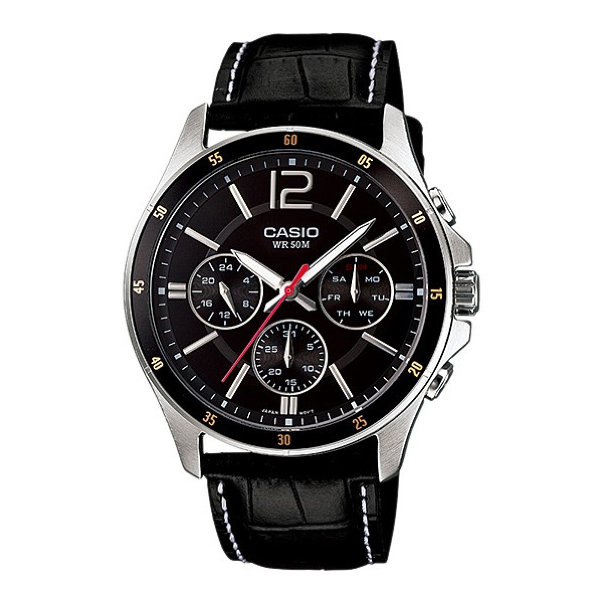 Reloj Casio Chapado En Iones Clasico Negro 