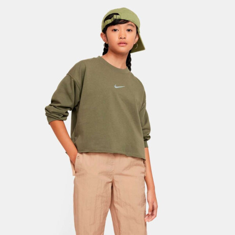 Abrigo Nike Sportswear Dri-Fit Fleece Media larga Dance de Niños Verde