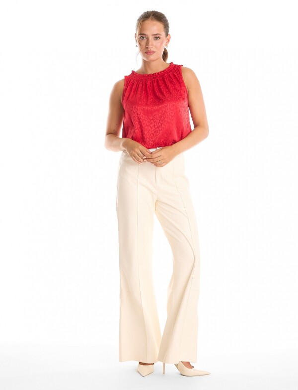Blusa Satén ROJO