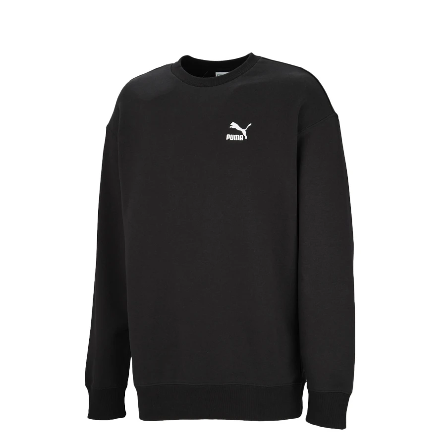 Buzo de Hombre Puma Logo Crew FL Negro