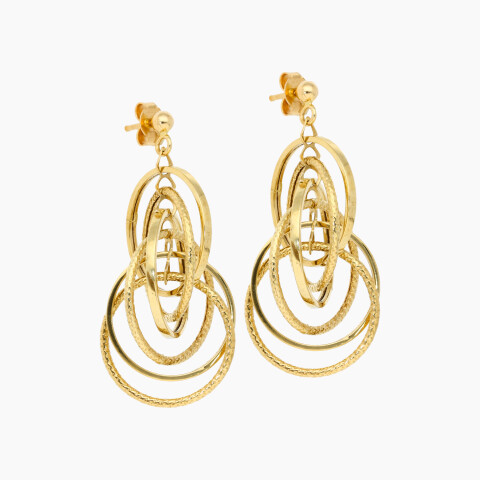 Aros Labrados en Oro 18K Aros Labrados En Oro 18k