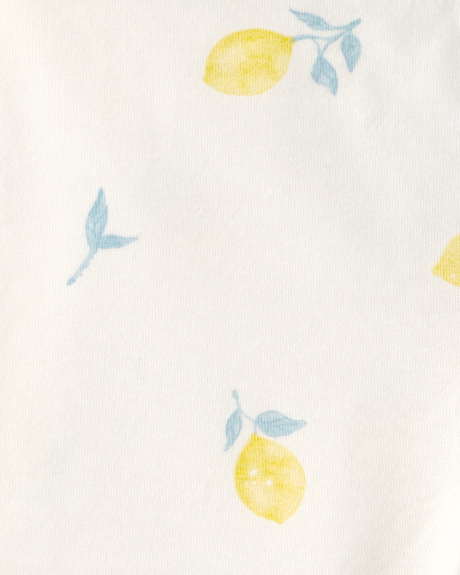 Short ciclista de algodón, crema, diseño limones Sin color