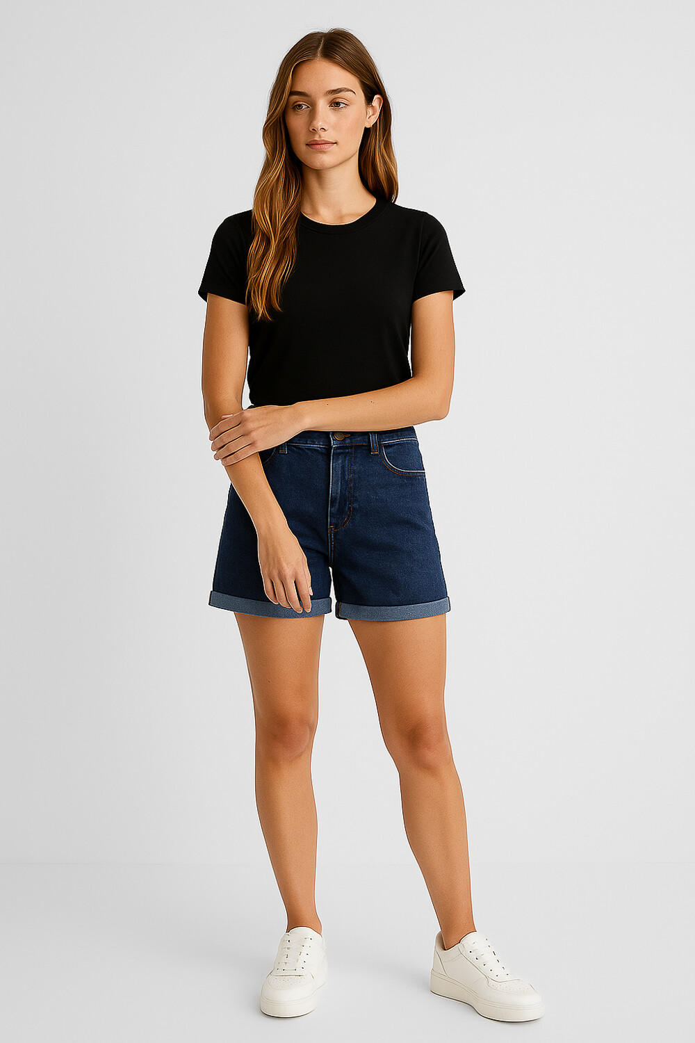 Short Eloide Azul Medio