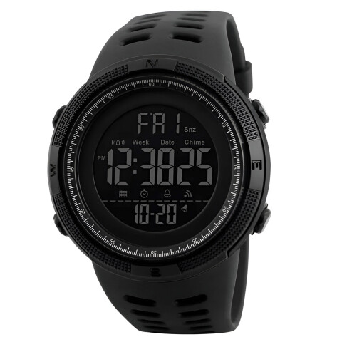 Reloj Deportivo Digital Resistente Al Agua Skmei 1251 Color Negro