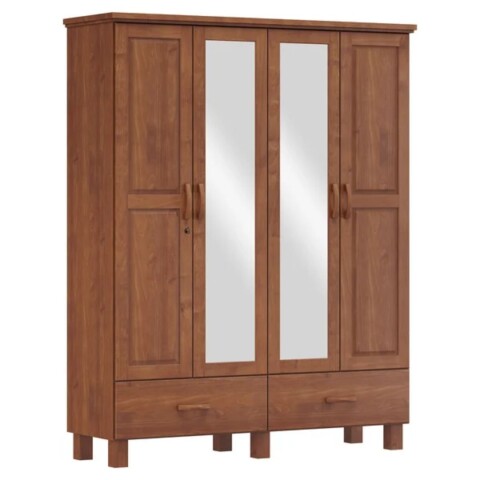 Ropero 4 Ptas 2 Caj c/Espejo Finestra Bronce Madera Maciza Ropero 4 Ptas 2 Caj c/Espejo Finestra Bronce Madera Maciza