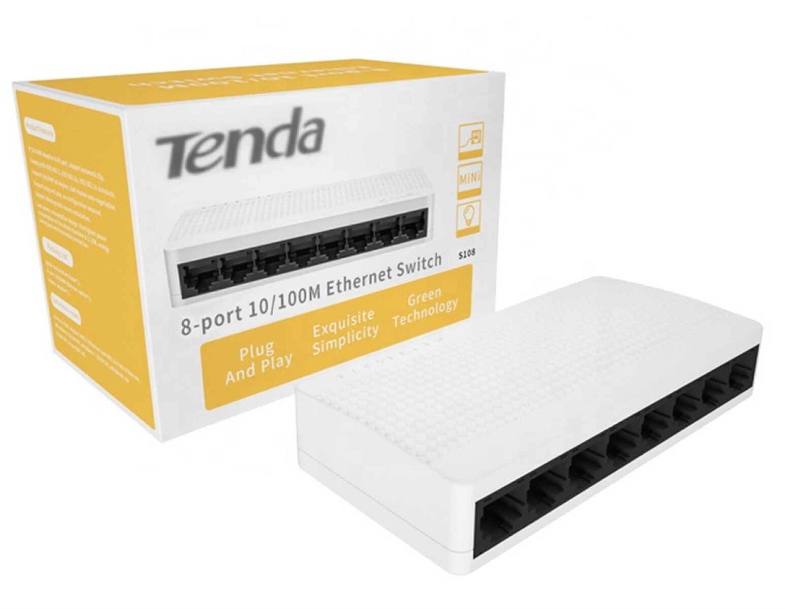 SWITCH TENDA 8 PUERTOS 10/100 