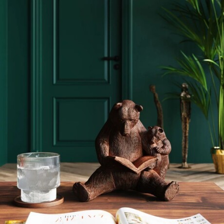 DECORACION READING BEARS Marrón - -