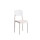 Silla Plastico Lumax Bruselas living comedor jardín Blanco