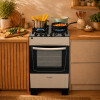 Cocina A Gas James 4 Hornallas Con Mesada De Vidrio Gris C 690 V Cocina A Gas James 4 Hornallas Con Mesada De Vidrio Gris C 690 V