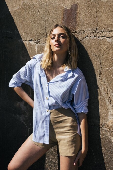 Stripes Shirt Vol 2 Celeste