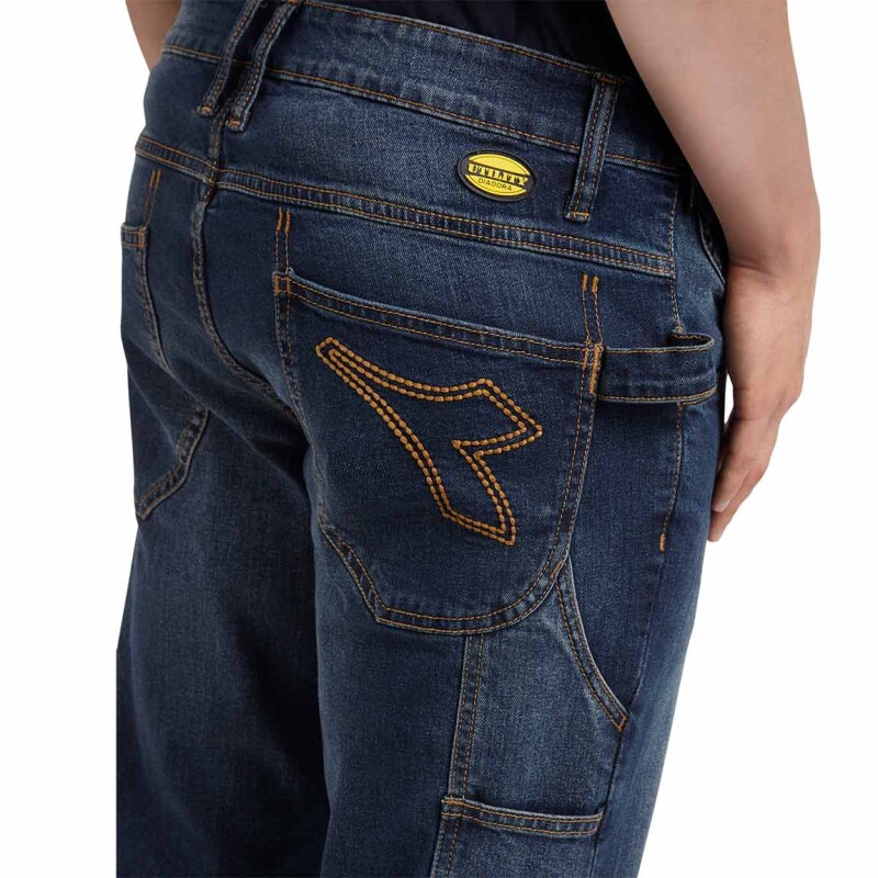 Pantalón Jean Hombre Diadora Gris Oscuro