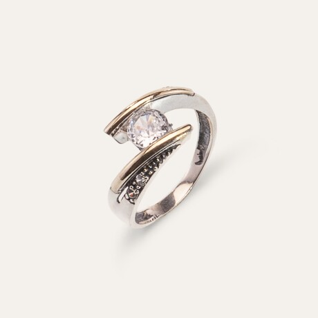 Anillo Paulina - Plata y Oro Anillo Paulina - Plata y Oro