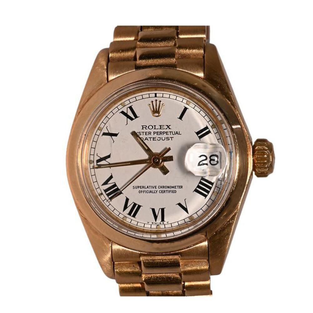 Rolex oro 18k Datejust Modelo 6916 con calendario, 26 mm. Rolex oro 18k Datejust Modelo 6916 con calendario, 26 mm.