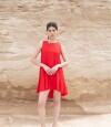 Vestido Folk Rojo