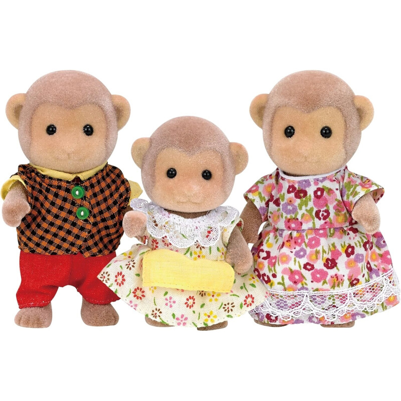 Sylvanian Families Familia De 3 Monitos Sylvanian Families Familia De 3 Monitos