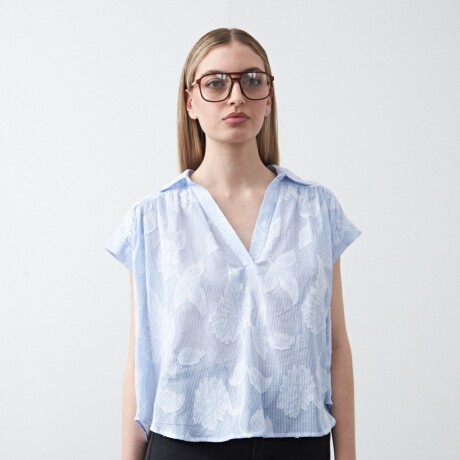 BLUSA CELINA Celeste