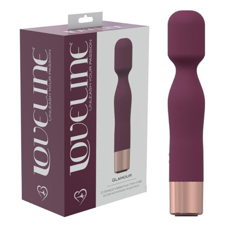 Mini Wand Vibrador Loveline Glamour Rojo
