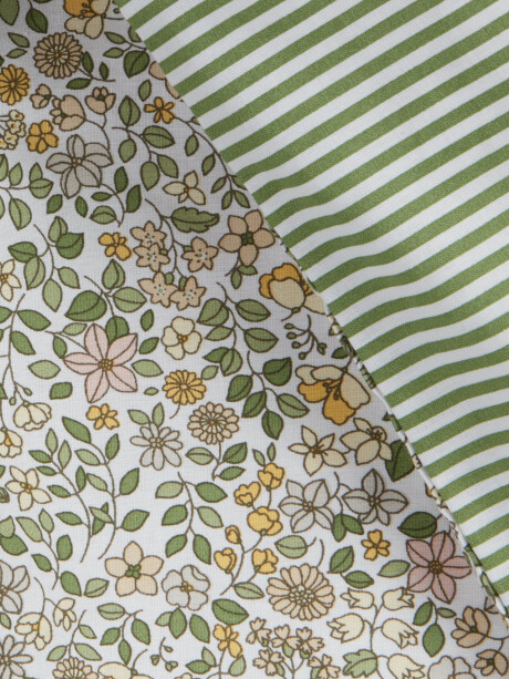 Juego funda nórdica JOSEFINE 155x220 verde Juego funda nórdica JOSEFINE 155x220 verde
