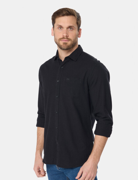 CAMISA DE LINO Negro