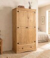Ropero 2 puertas 1 Cajion Madera Linea Mexicana Natural