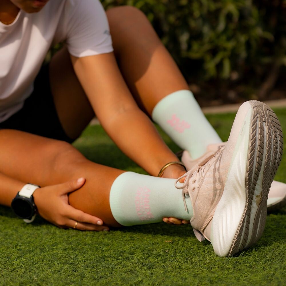 Medias Running Strong Unisex Aqua