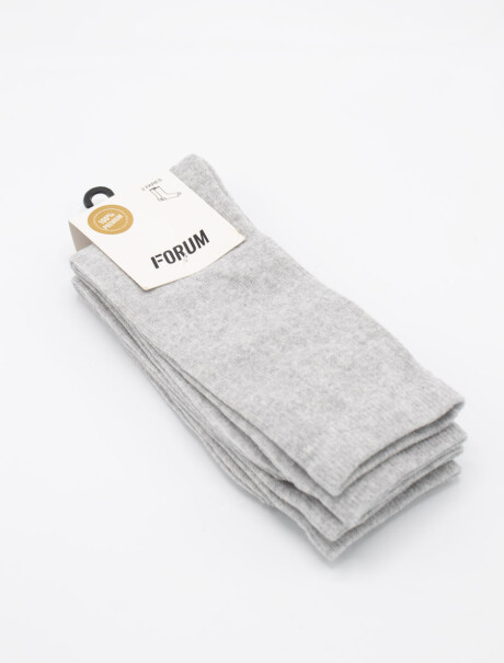 Media Casual Canelon Pack x 2 Pares Gris Claro
