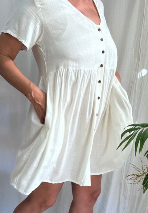 Maria Botones Blanco