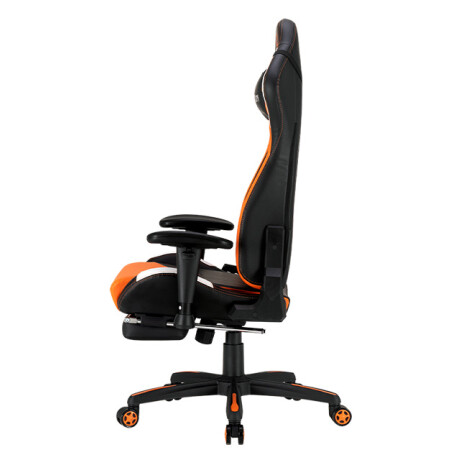 Silla Pc Meetion Reclinable con Apoyapies CHR22 NEGRO-NARANJA