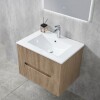 Mueble De Baño Suspendido Oak Ripado 60 Cm Con Bacha Mueble De Baño Suspendido Oak Ripado 60 Cm Con Bacha