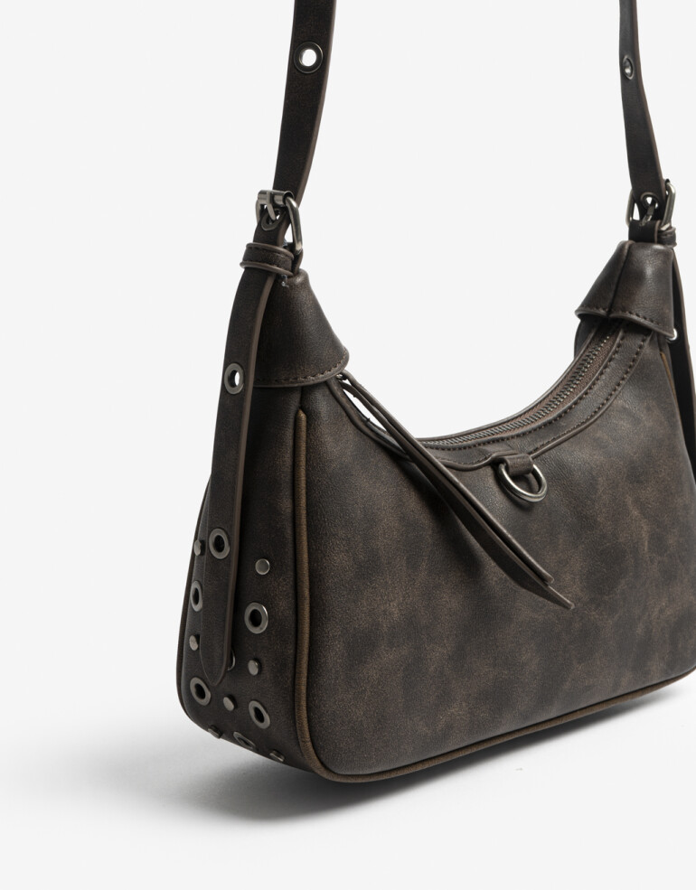 Bandoleras Bandolera Con Tachas Marron - Marron Medio