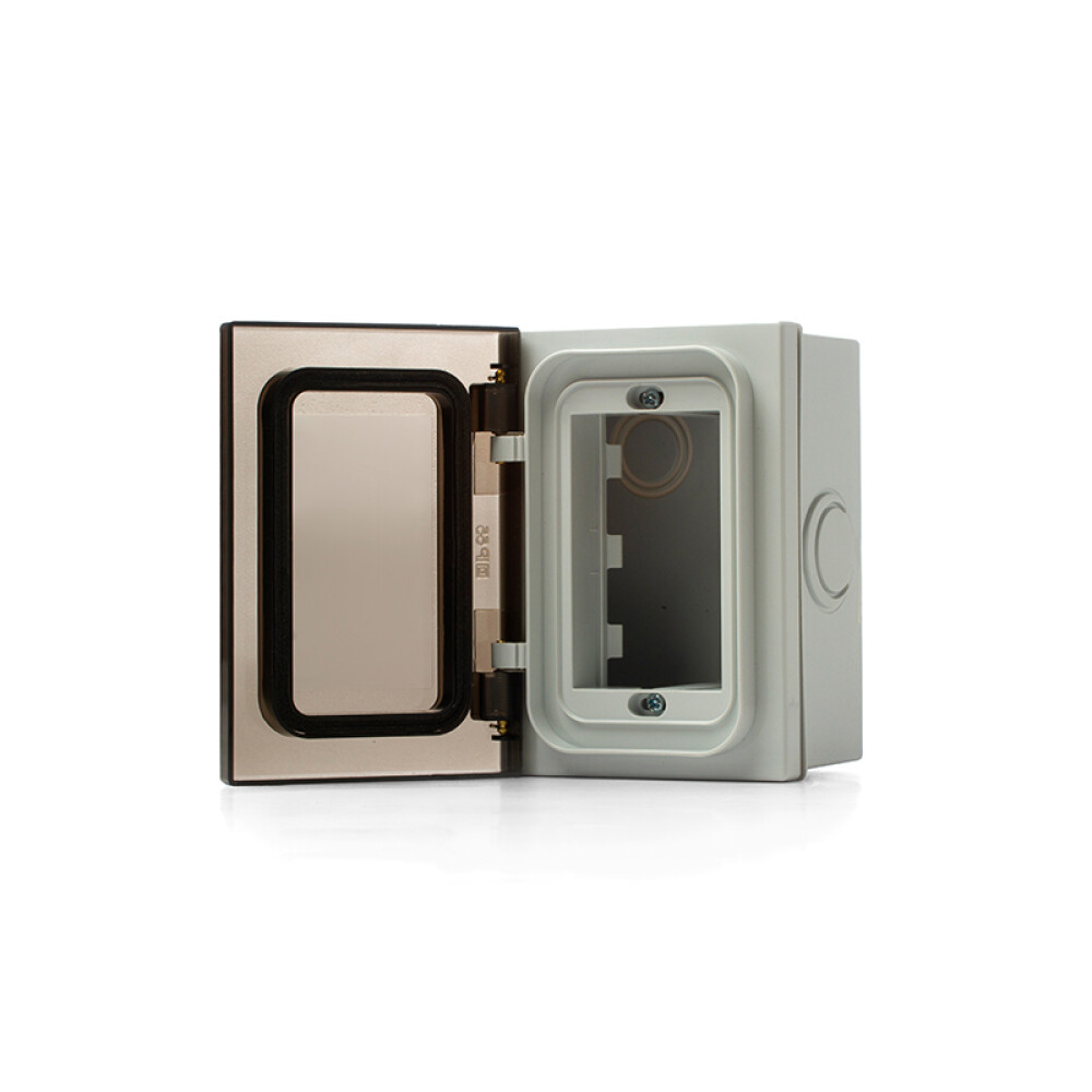 Caja exterior de 3 mód tapa estanca IP55 gris Sica ELE07579
