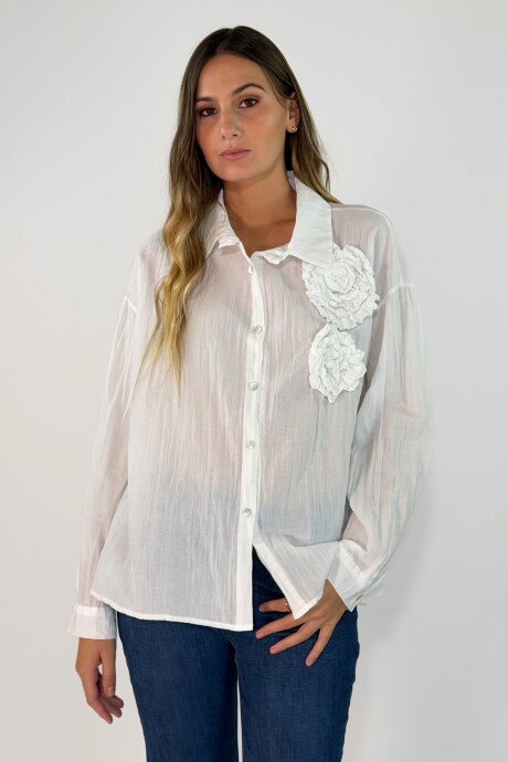 CAMISA CORCEGA Blanco