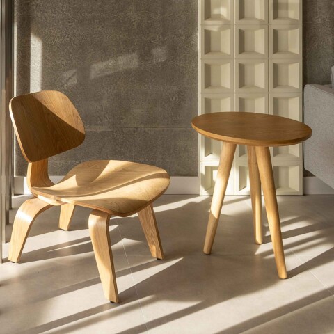 Mesa auxiliar Mid Century Natural